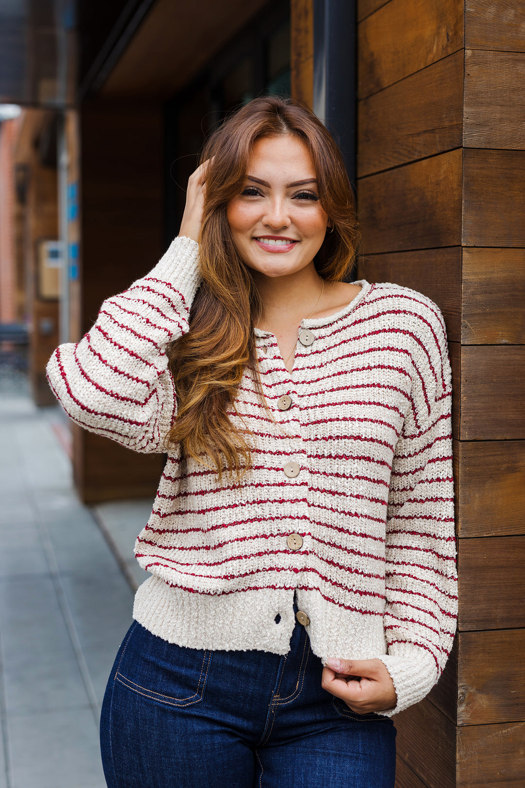 The Easy Days Striped Cardigan Sweater