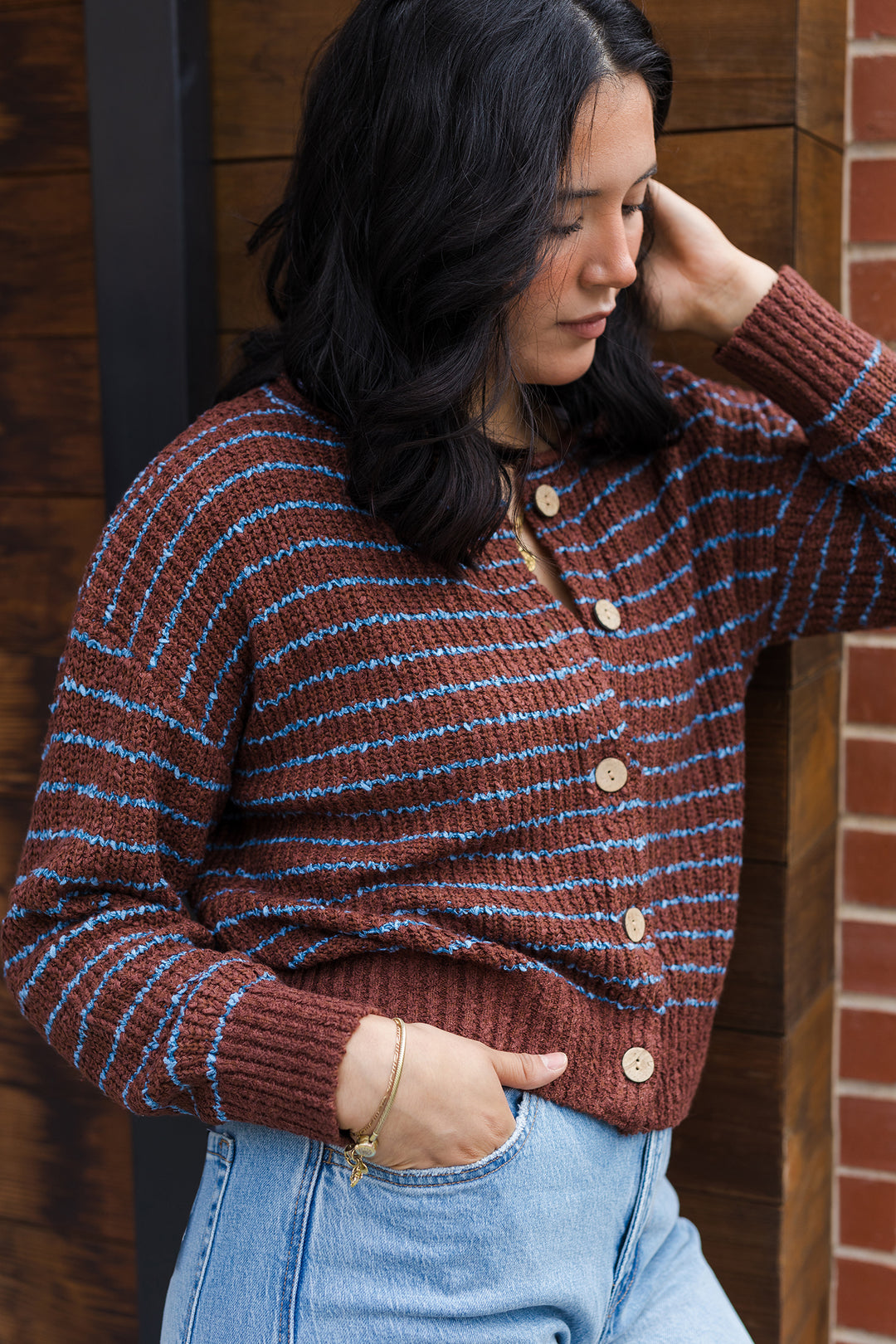The Easy Days Striped Cardigan Sweater