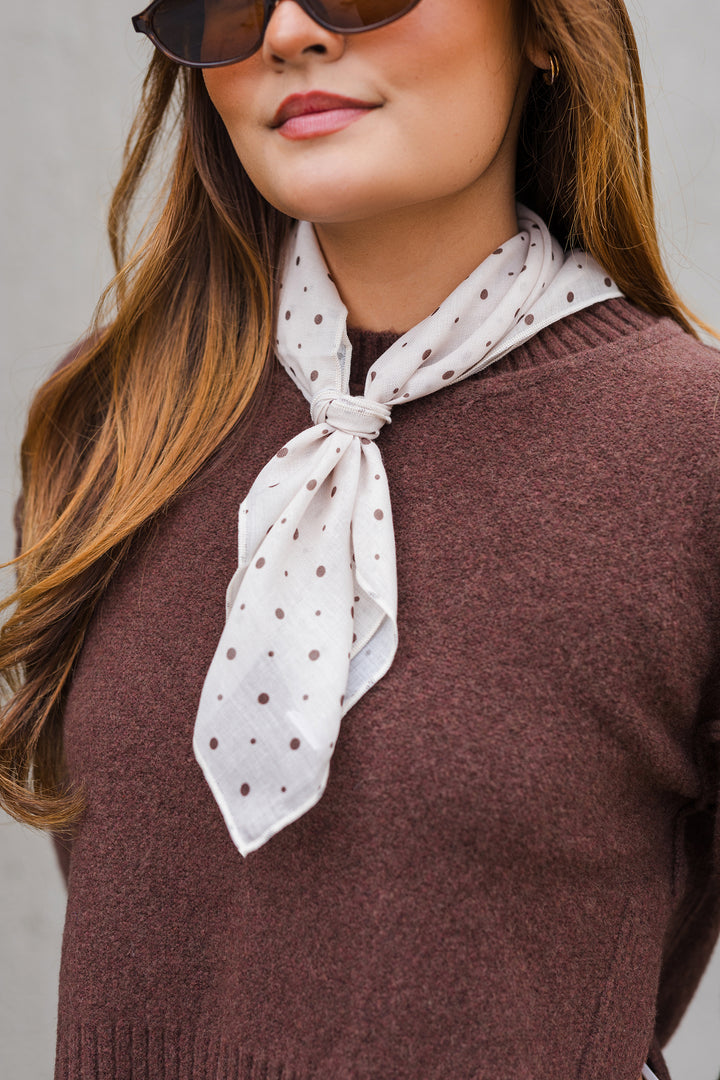 The Coffee & Florals Bandana Scarf