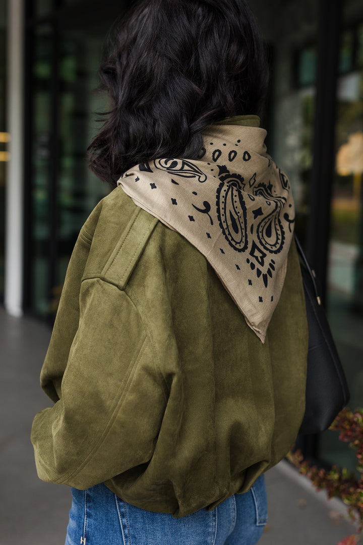 The Vintage Paisley Print Square Scarf