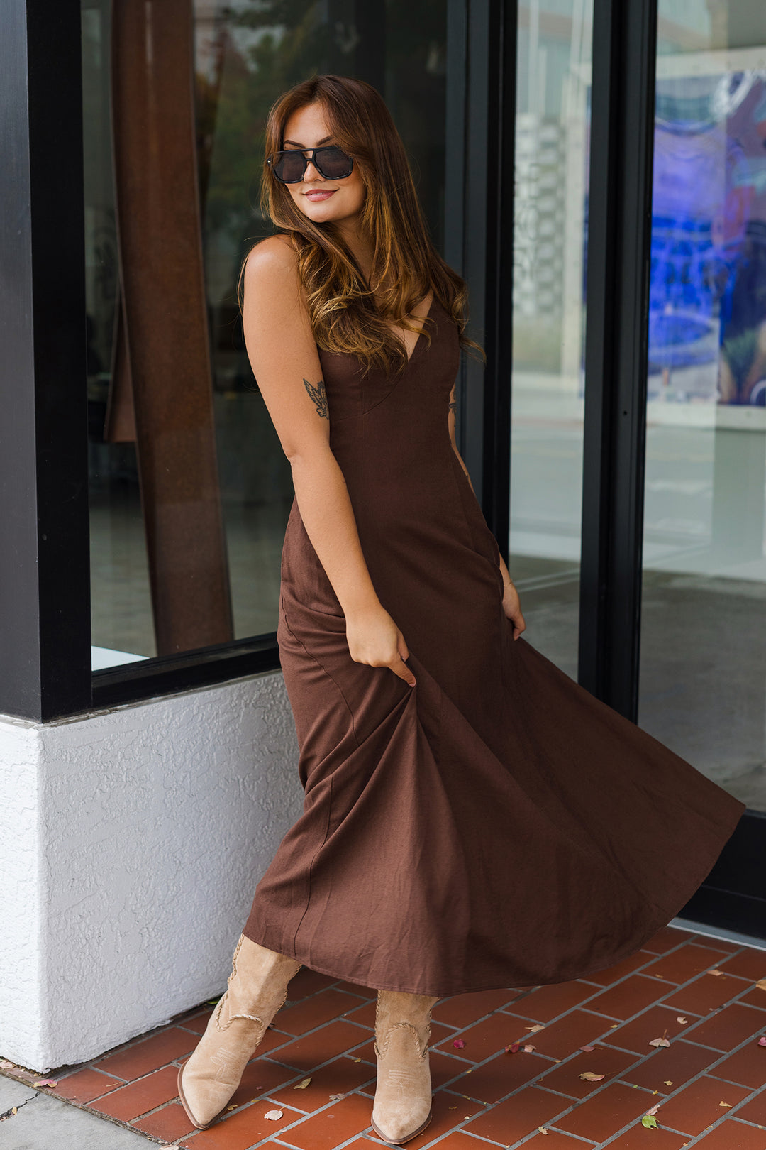 The Molly Open Back Maxi Dress