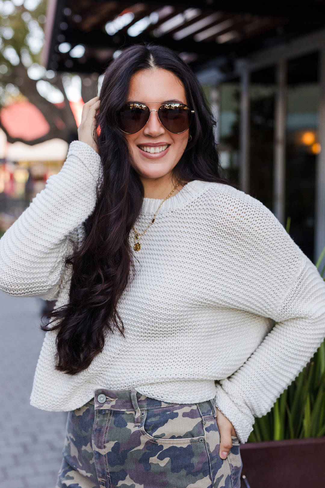 The Greta Round Neck Sweater Knitted Top