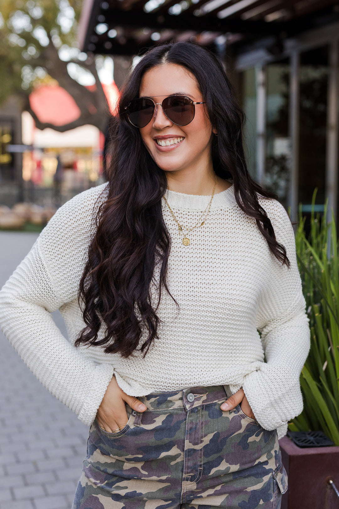 The Greta Round Neck Sweater Knitted Top