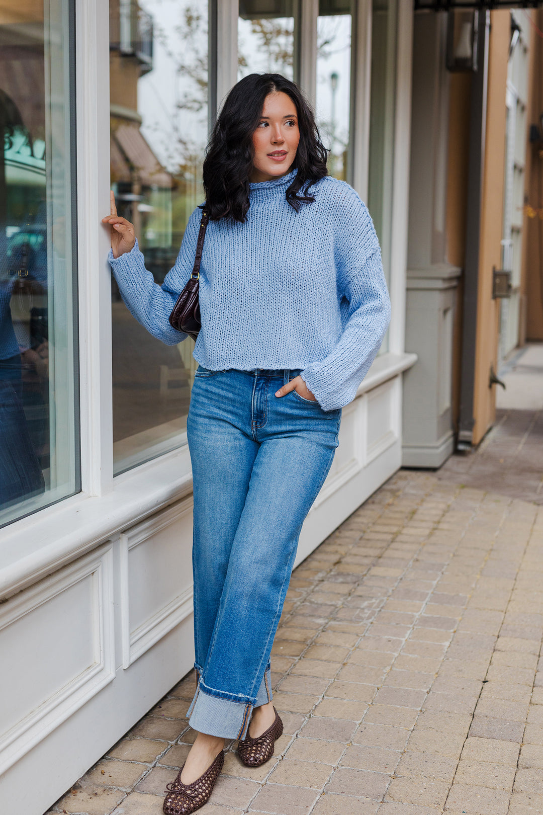 The Winter Lover Rolling Hem Sweater