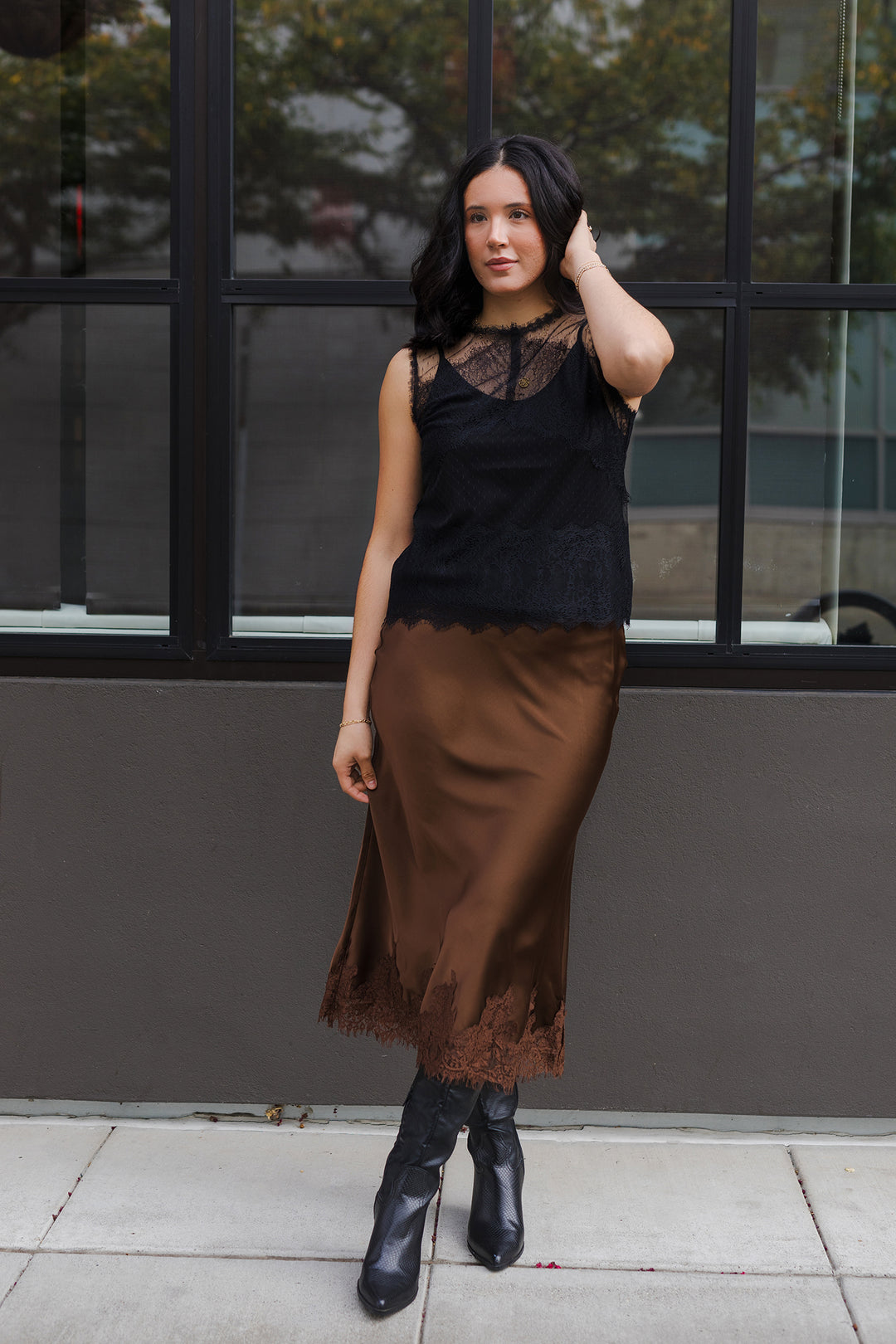 The Lovely In Lace Sheer Top