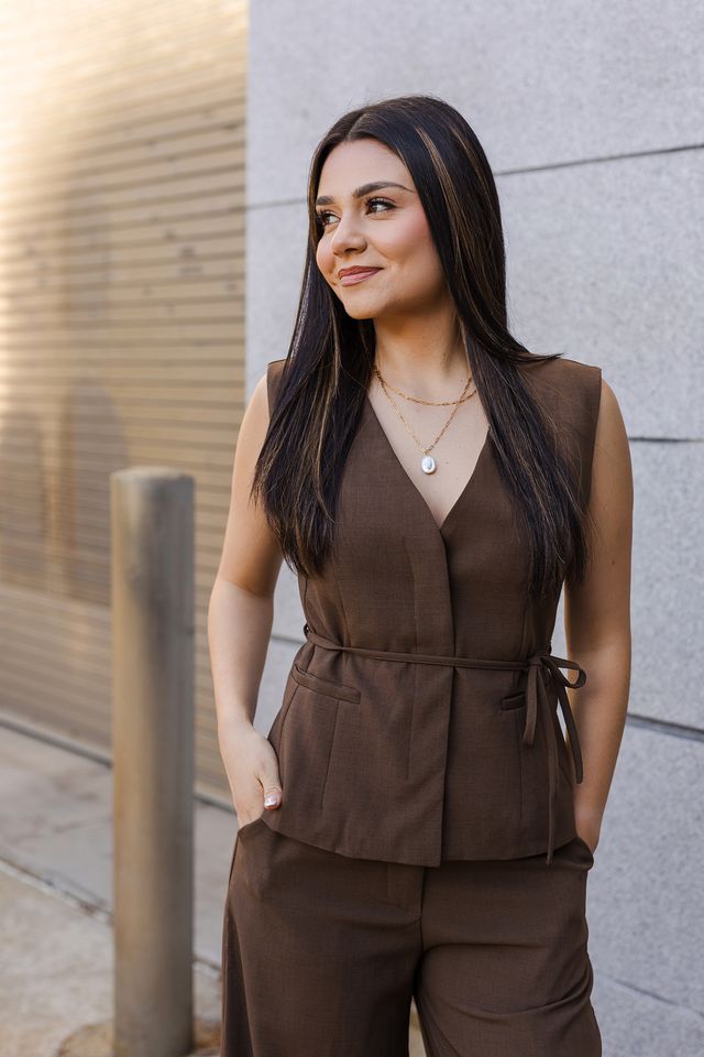 The Taylor Tie-Waist Vest