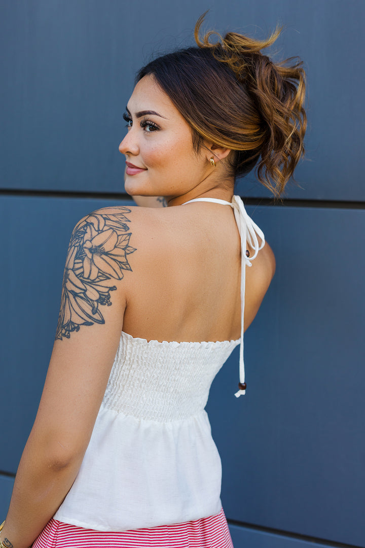 The Back at It Twist Front Halter Top