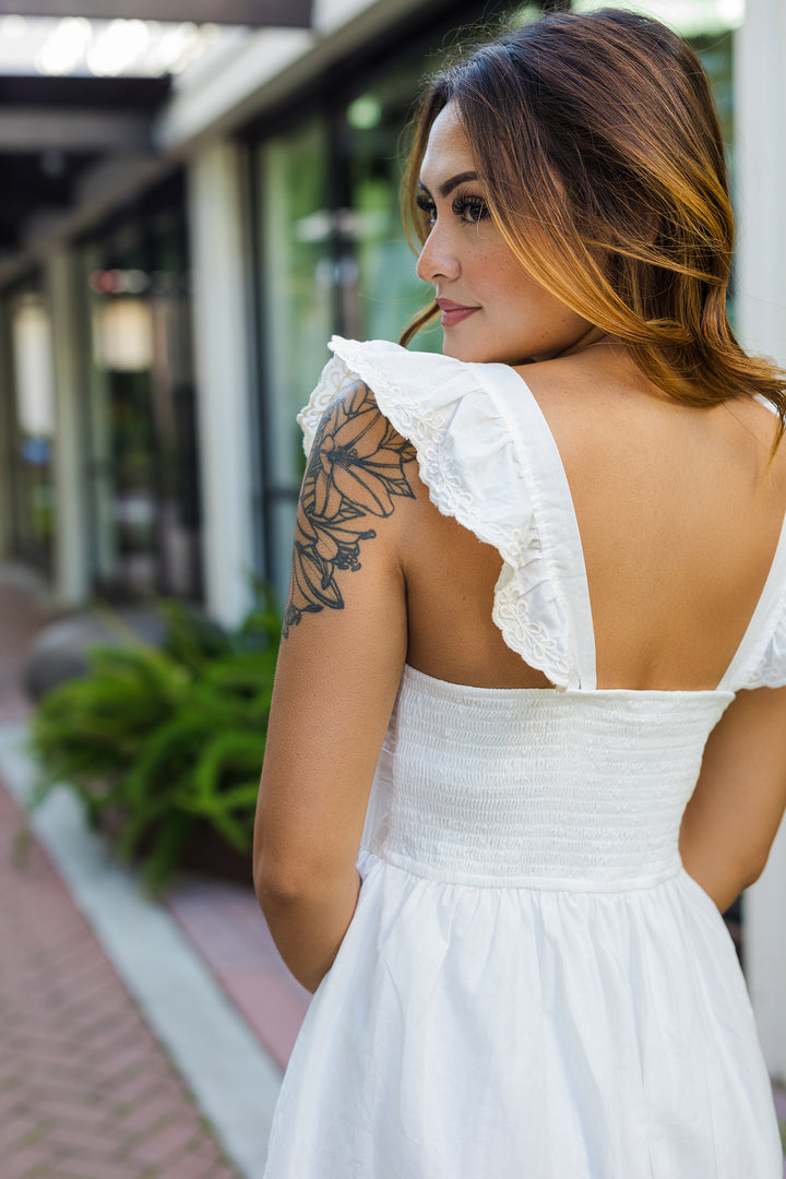 The Southern Charm Embroidered Mini Dress