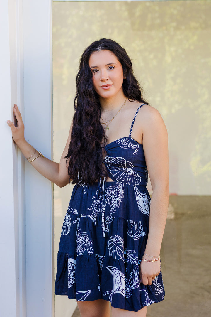 The Palm & Pearl Mini Cutout Dress