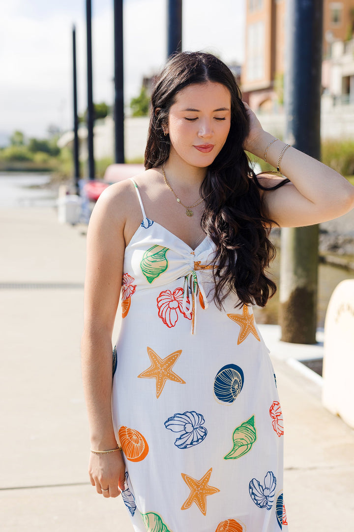 The Paradise Postcard Midi Dress