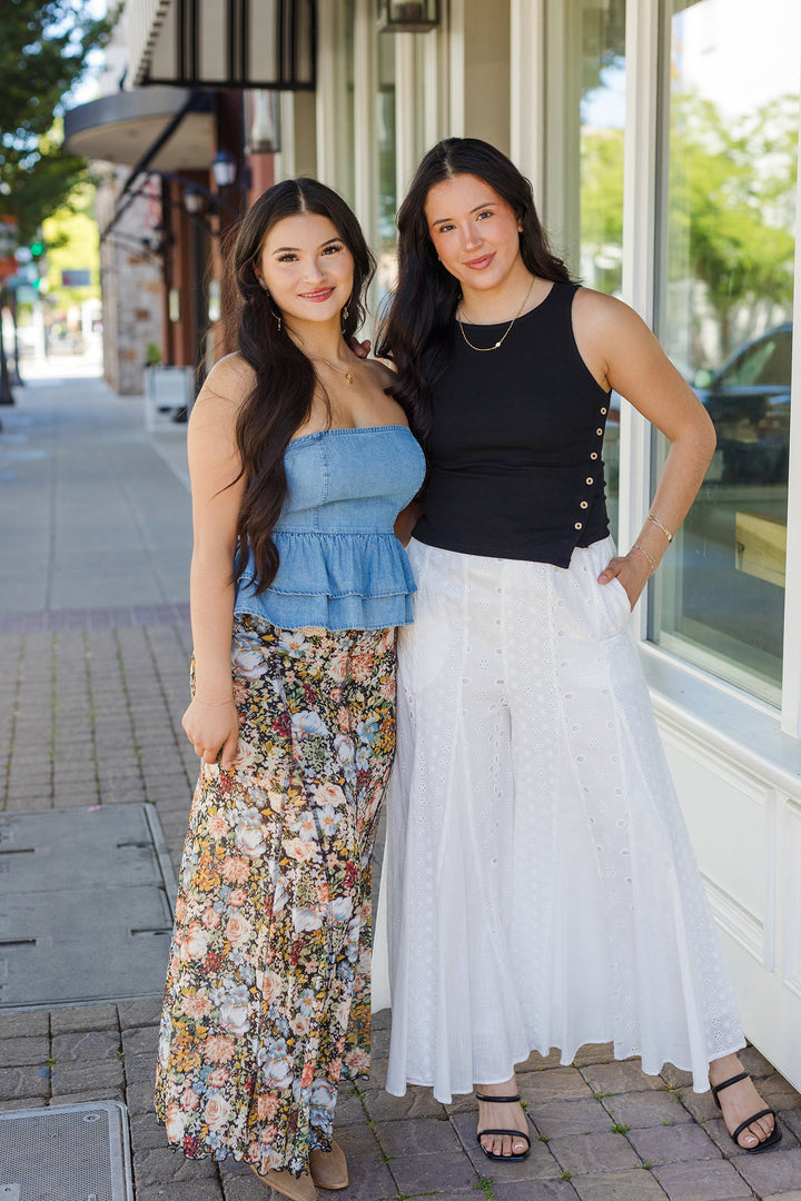 The Garden of Mystery Floral Print Maxi Skirt
