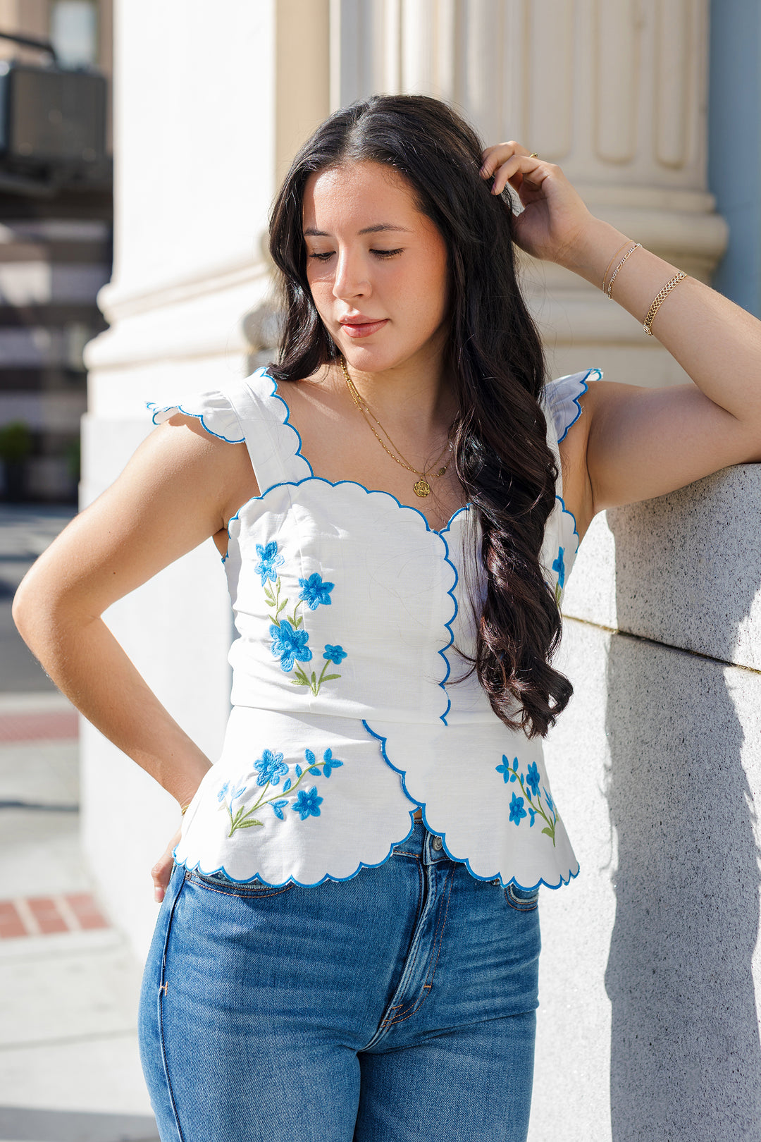 The Perfect Petal Peplum Top