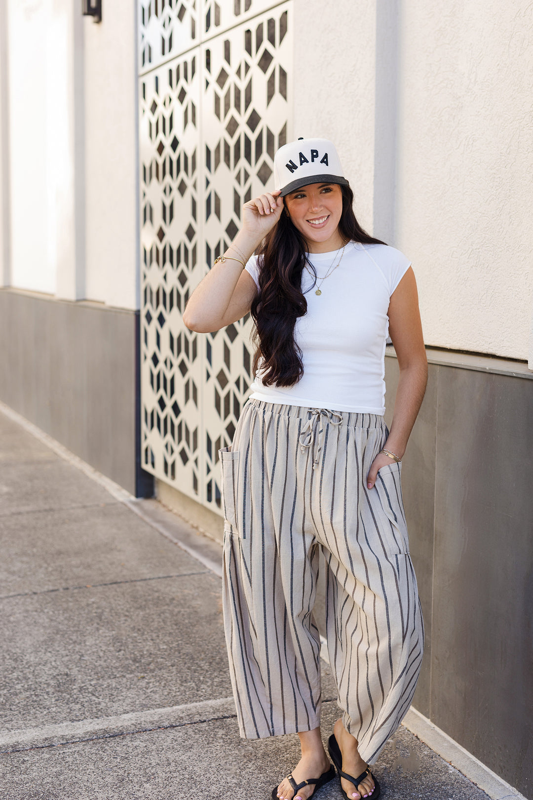 The Easy Days Cropped Barrel Pants