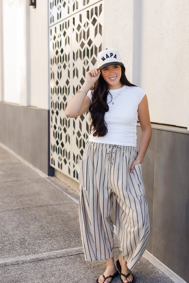 The Easy Days Cropped Barrel Pants