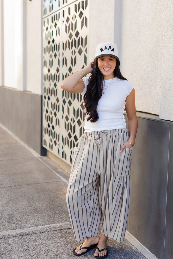 The Easy Days Cropped Barrel Pants