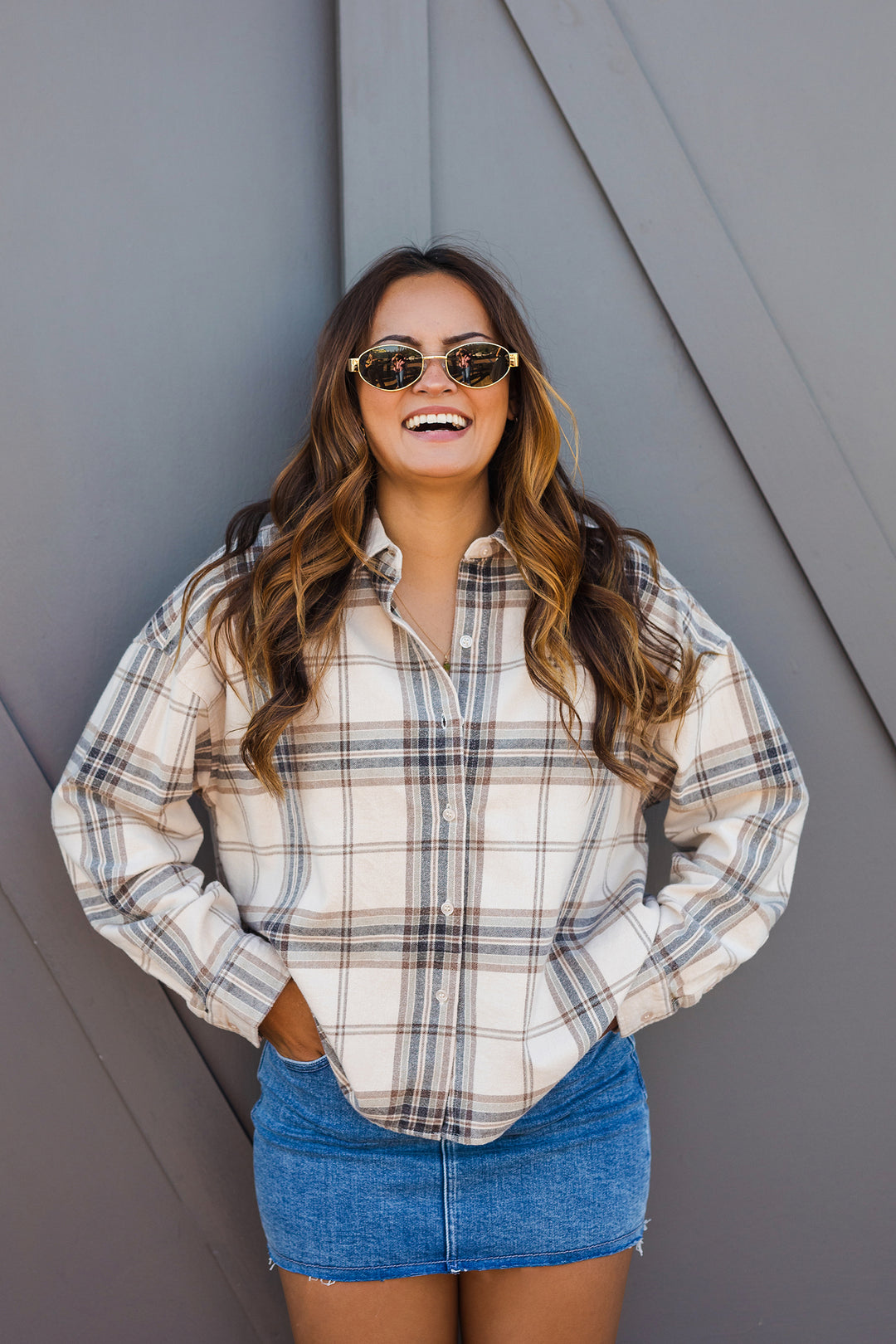 The Old Favorite Cropped Flannel