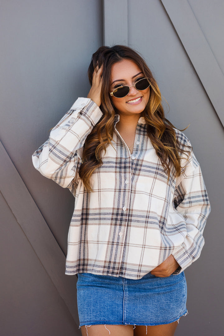 The Old Favorite Cropped Flannel