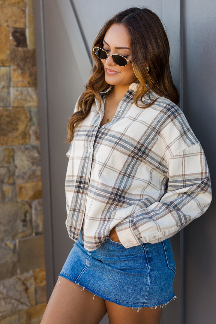 The Old Favorite Cropped Flannel