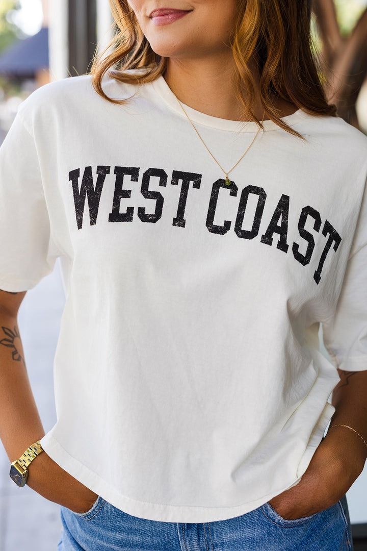 The WEST COAST Cropped Graphic Tee