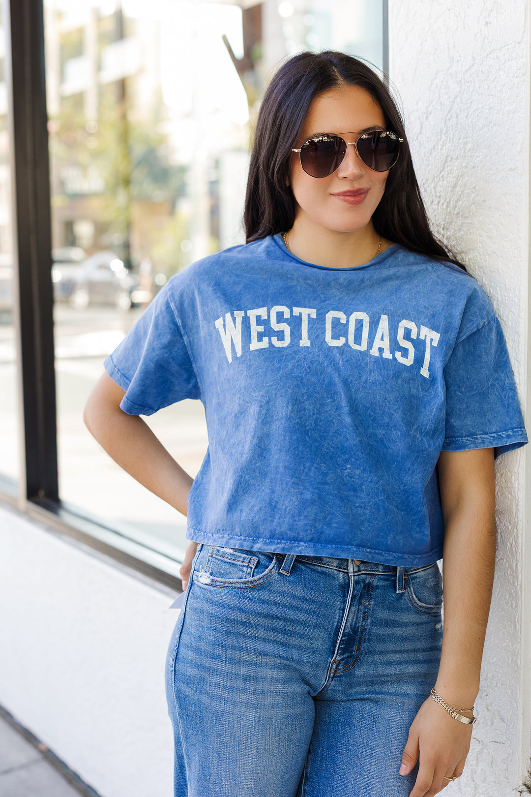 The WEST COAST Cropped Graphic Tee