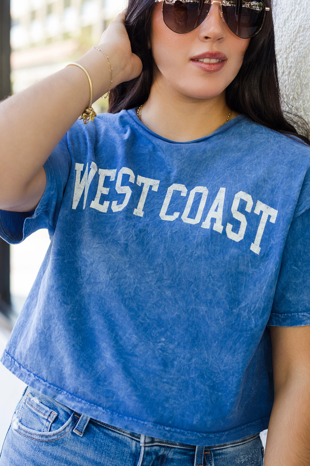 The WEST COAST Cropped Graphic Tee