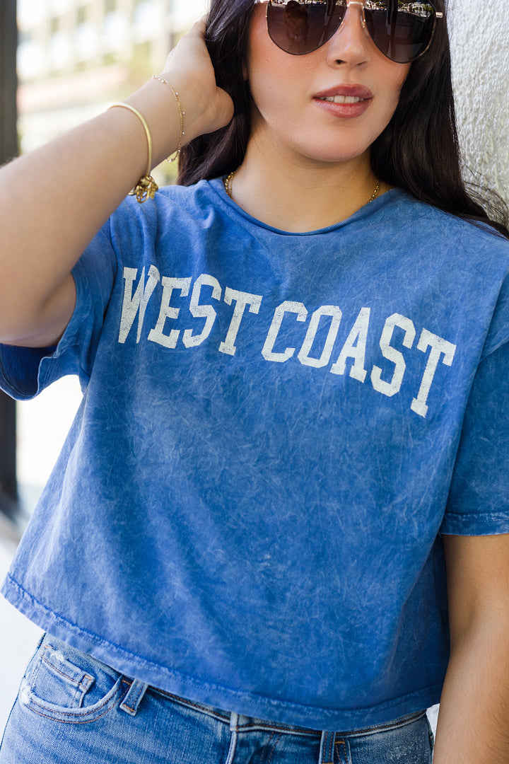 The WEST COAST Cropped Graphic Tee