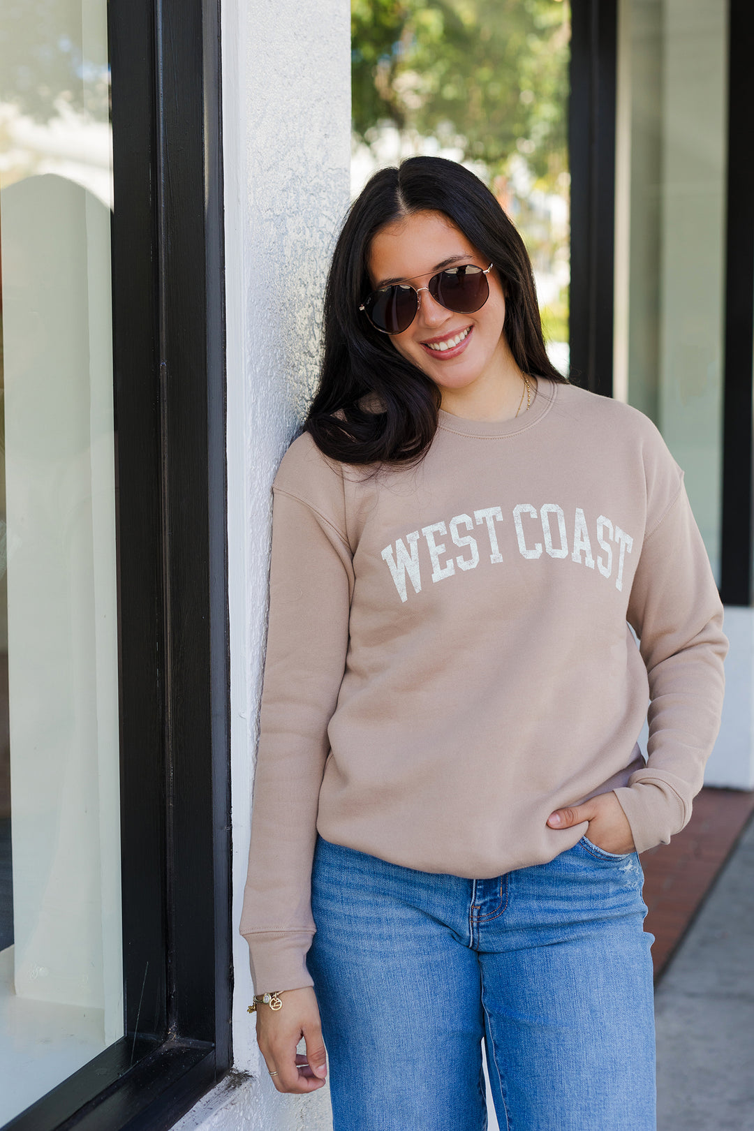 The WEST COAST Graphic Crewneck Sweatshirt
