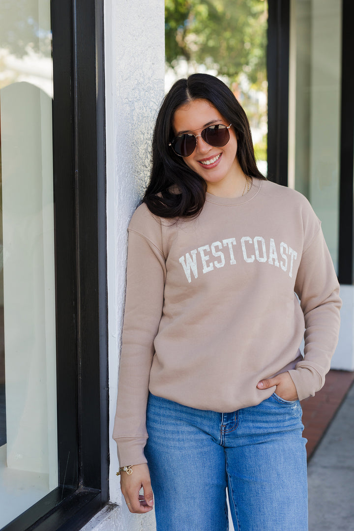 The WEST COAST Graphic Crewneck Sweatshirt