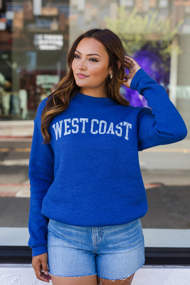 The WEST COAST Graphic Crewneck Sweatshirt