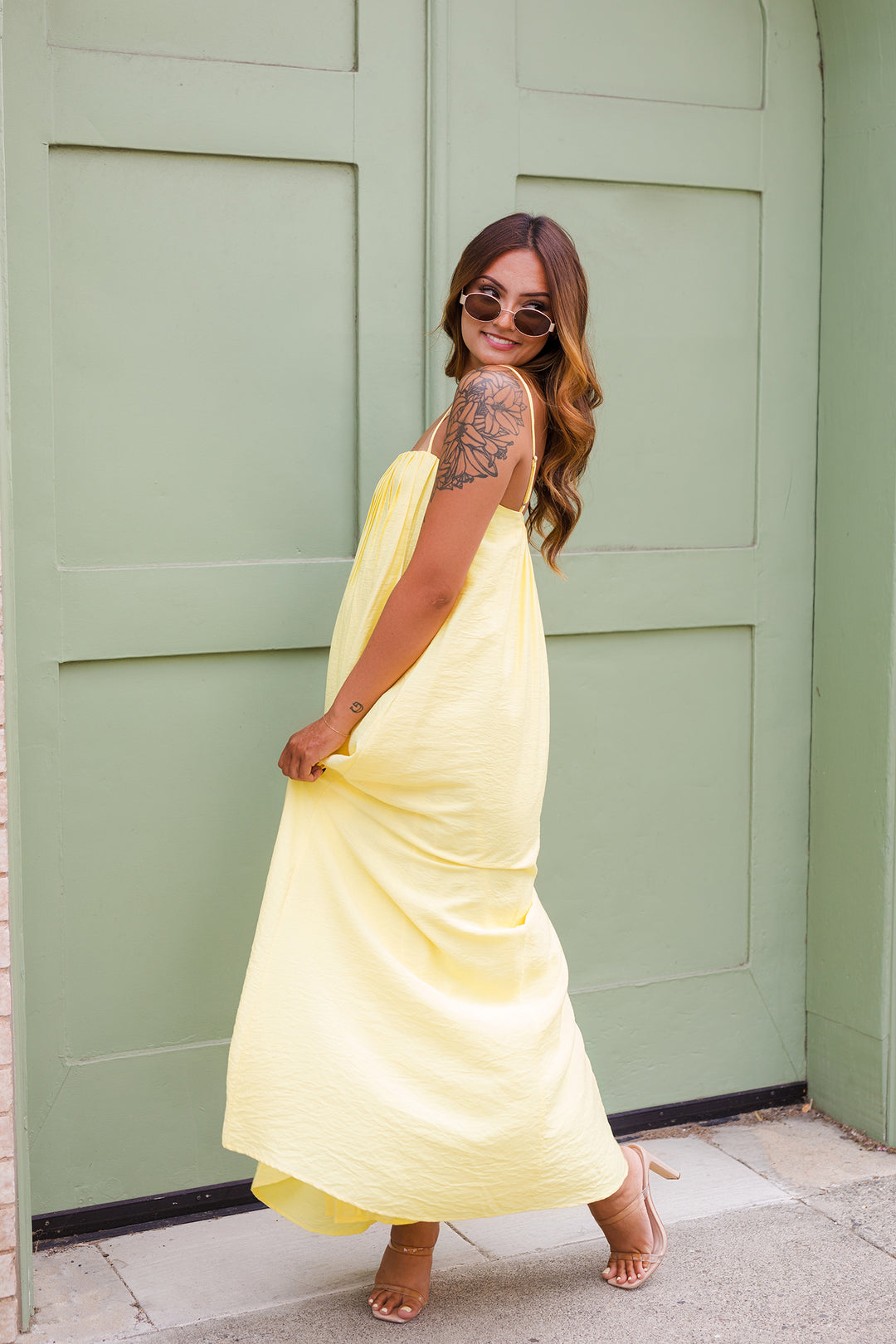 The Mariah Butter Yellow Maxi Dress