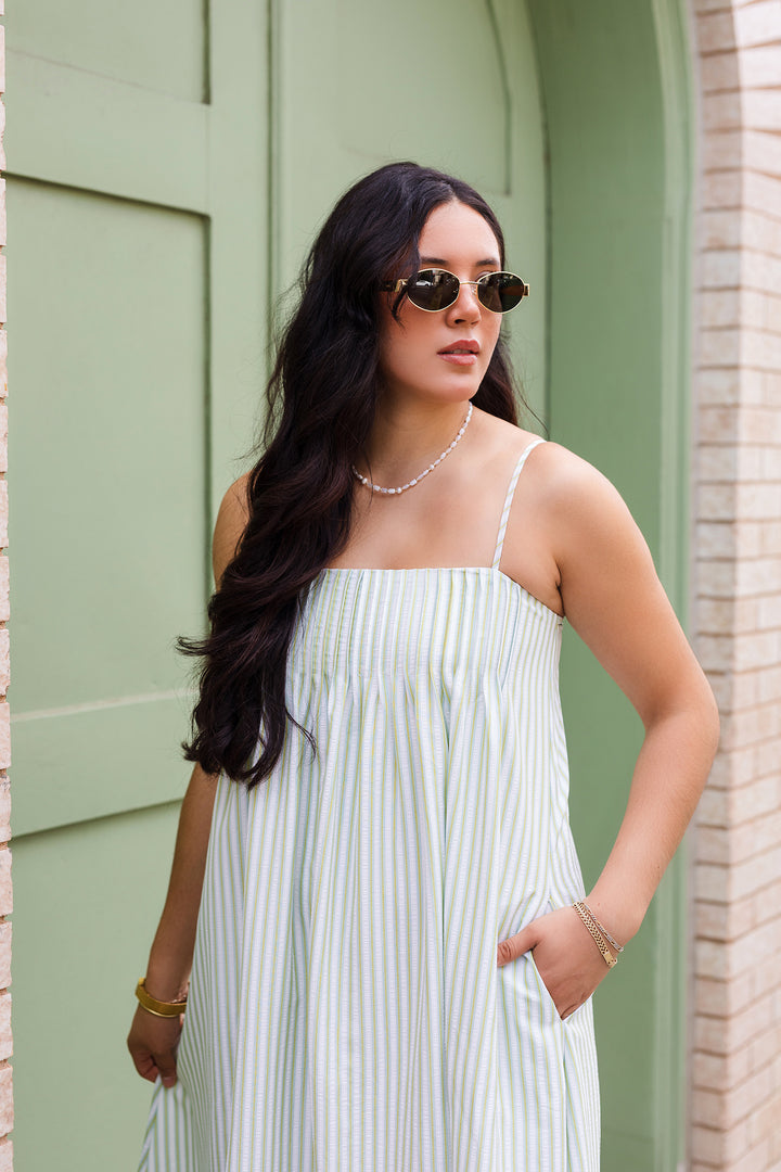 The Seaside Striped Maxi Dress
