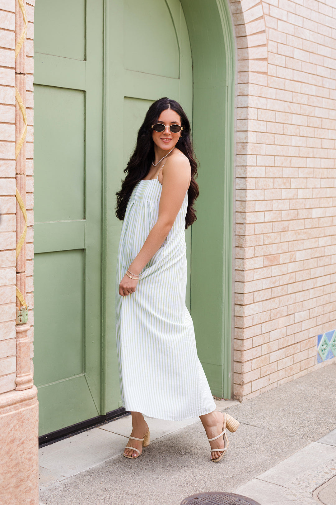 The Seaside Striped Maxi Dress