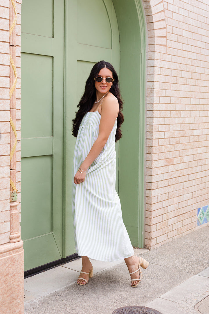 The Seaside Striped Maxi Dress