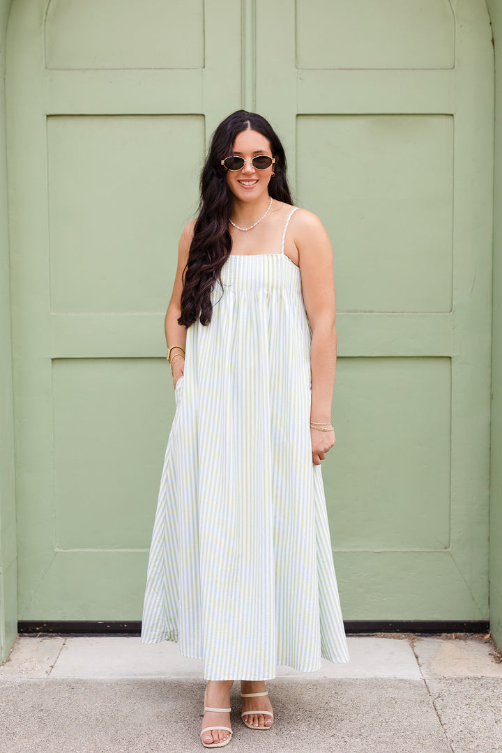 The Seaside Striped Maxi Dress