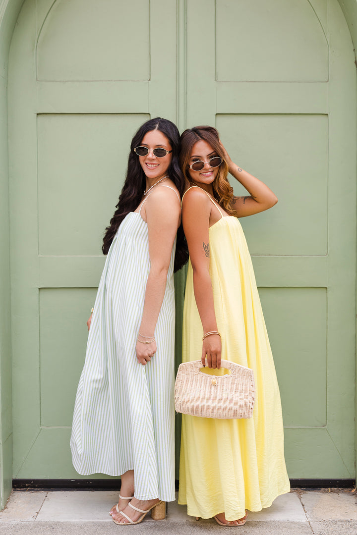 The Mariah Butter Yellow Maxi Dress