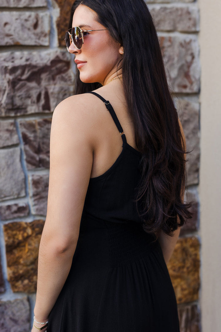 The Whole Lot of Love Button Front Maxi Dress
