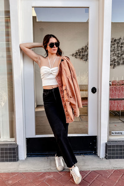 The Best Intentions Black Mid Rise Step Hem Jeans