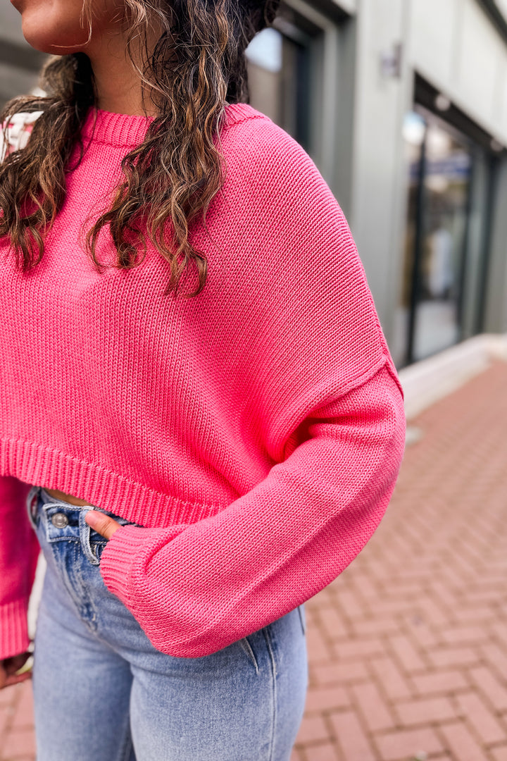 The Helen Cropped Knit Sweater
