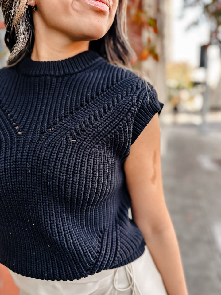 The Opportunity Knocks Knit Sweater Top