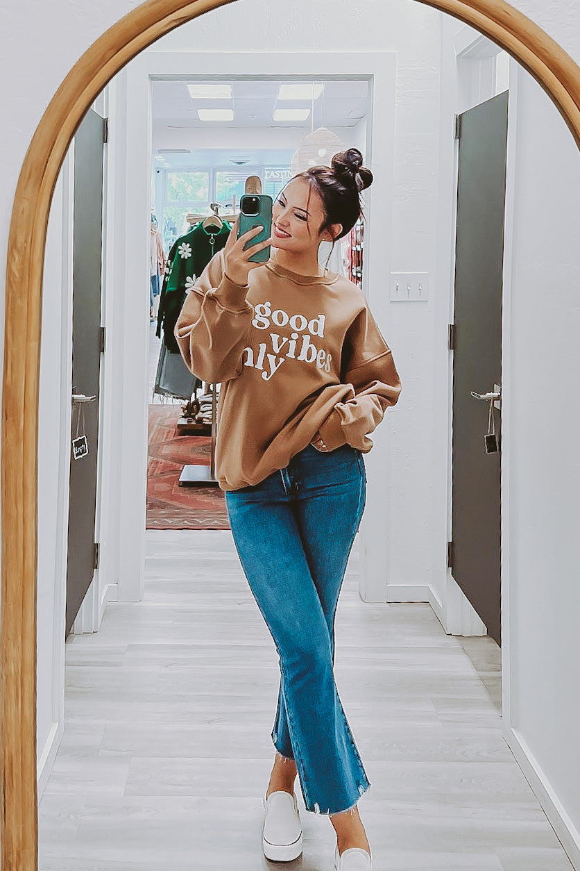 The Good Vibes Only Oversized Sweatshirt