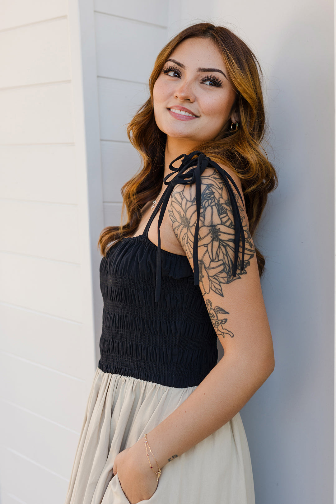 The On Resort Time Bubble Hem Midi Dress