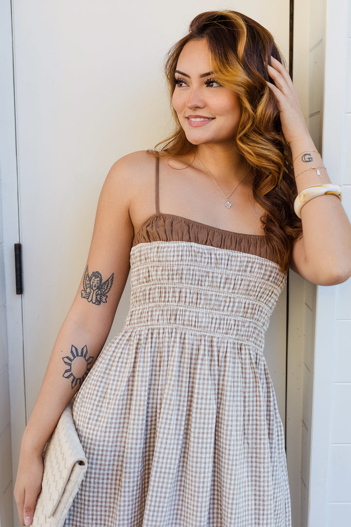 The Sweet Home Alabama Gingham Midi Dress