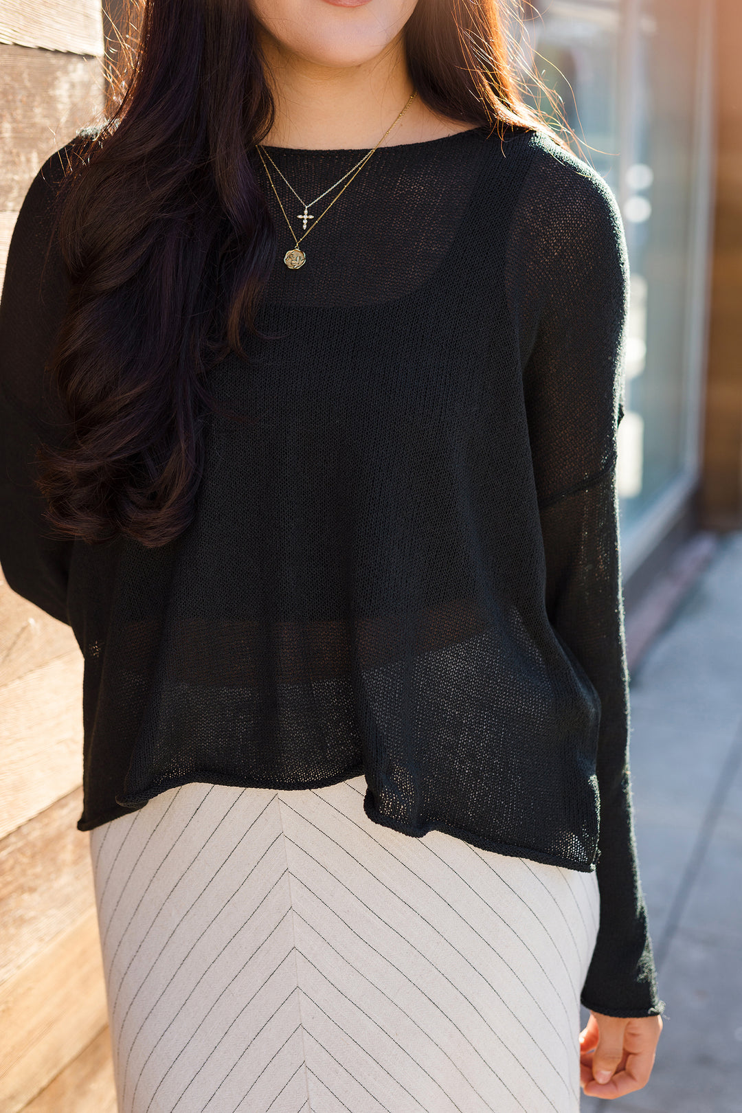 The Cabana Black Pullover Sweater