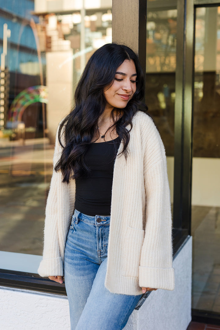 The Finishing Touch Open Front Cardigan