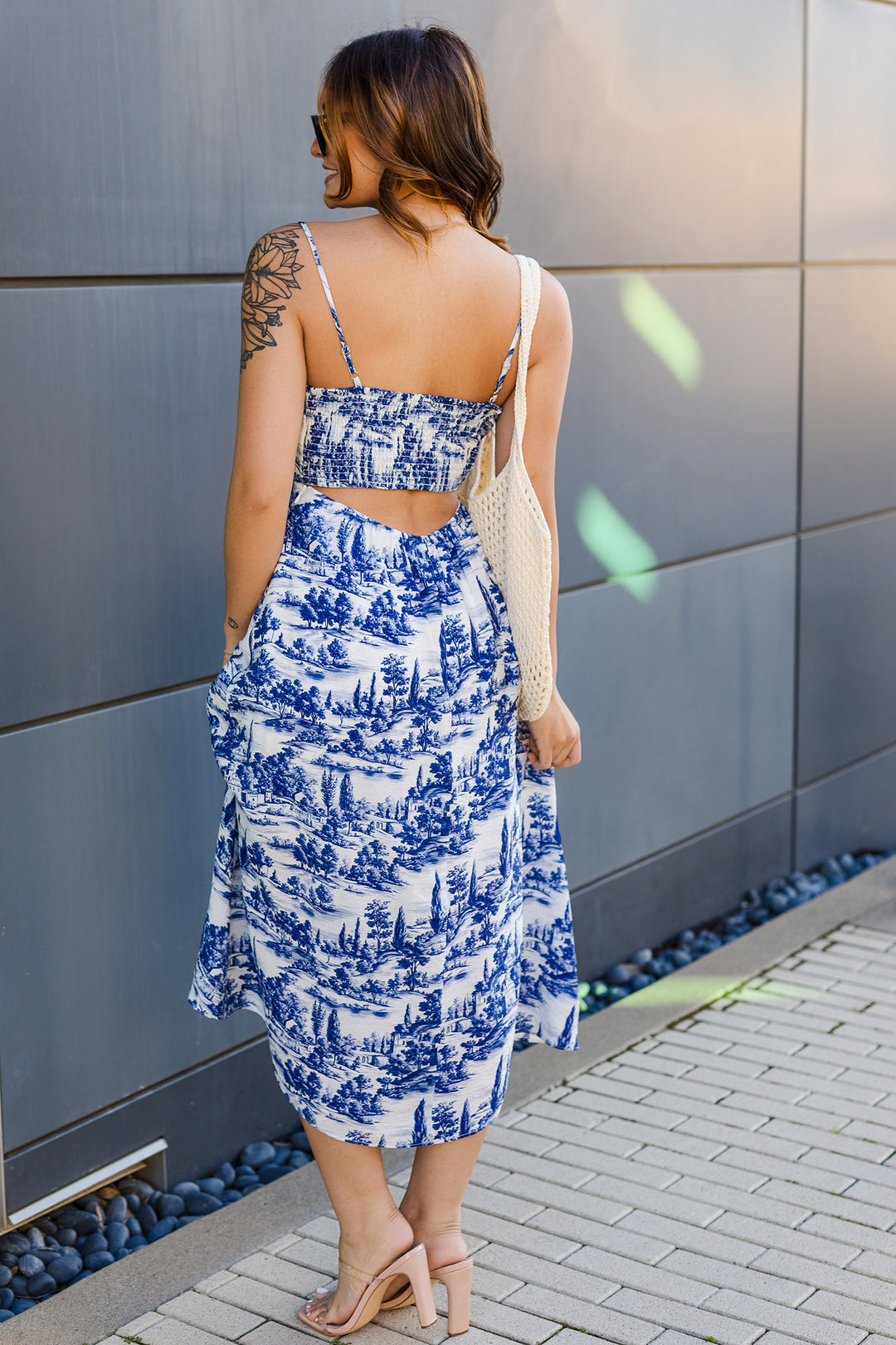 The Still Life Toile Print Midi Dress