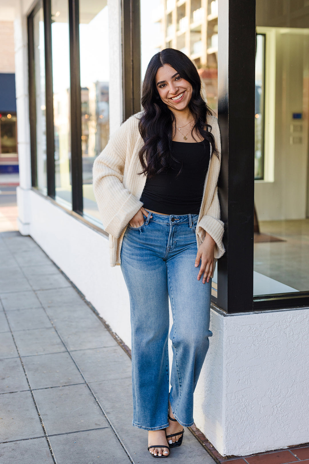 The Finishing Touch Open Front Cardigan