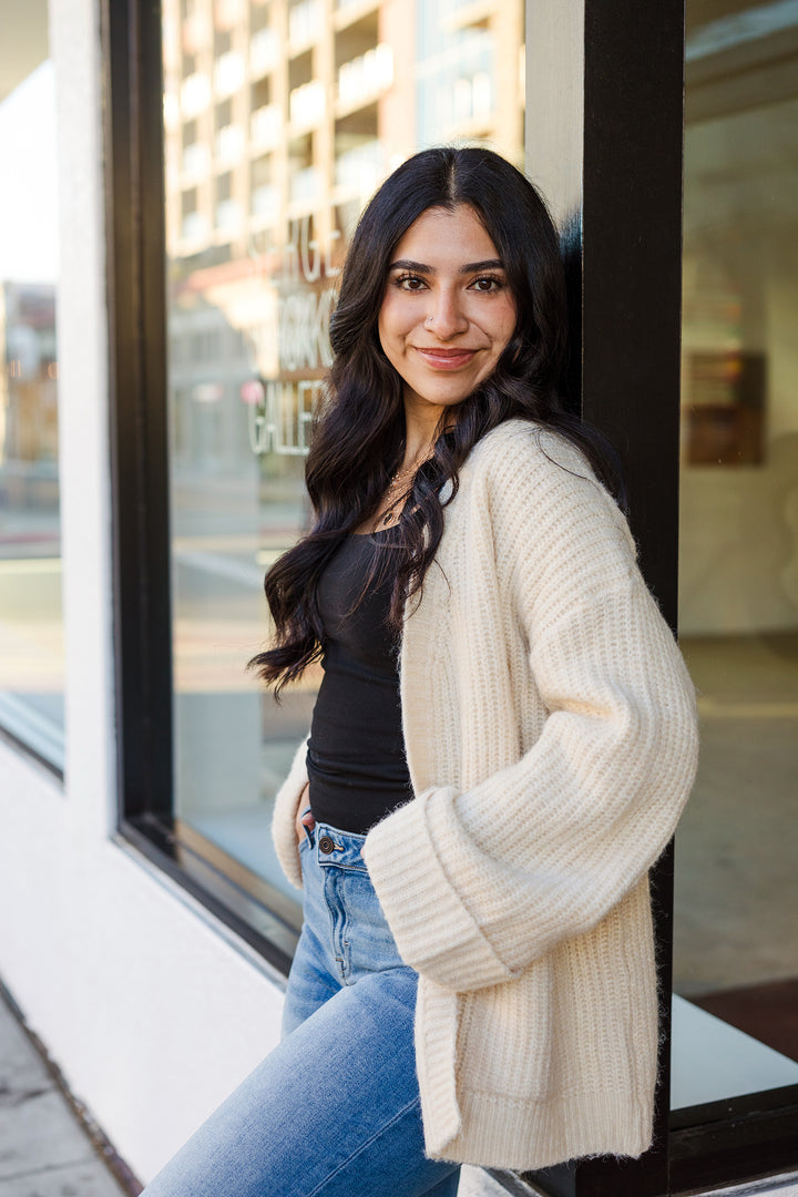 The Finishing Touch Open Front Cardigan