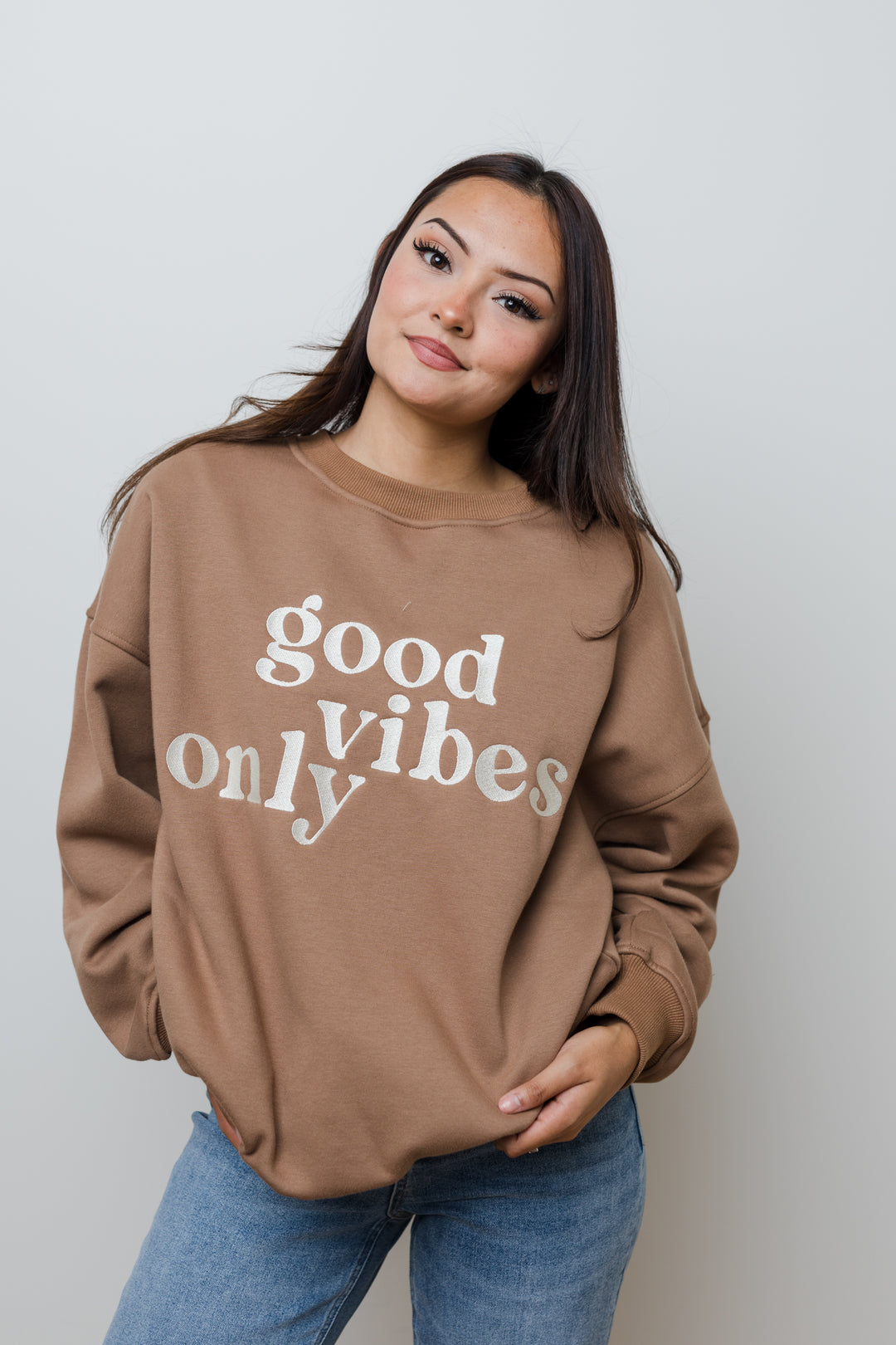 The Good Vibes Only Oversized Sweatshirt