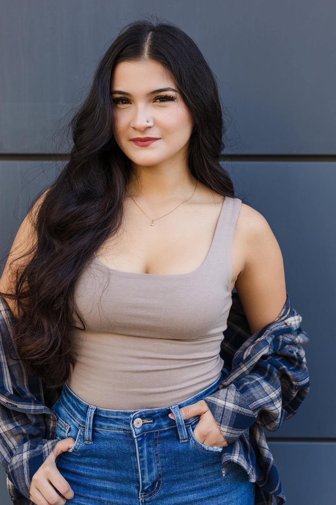 The Taylor Double Layer Cotton Span Tank Top