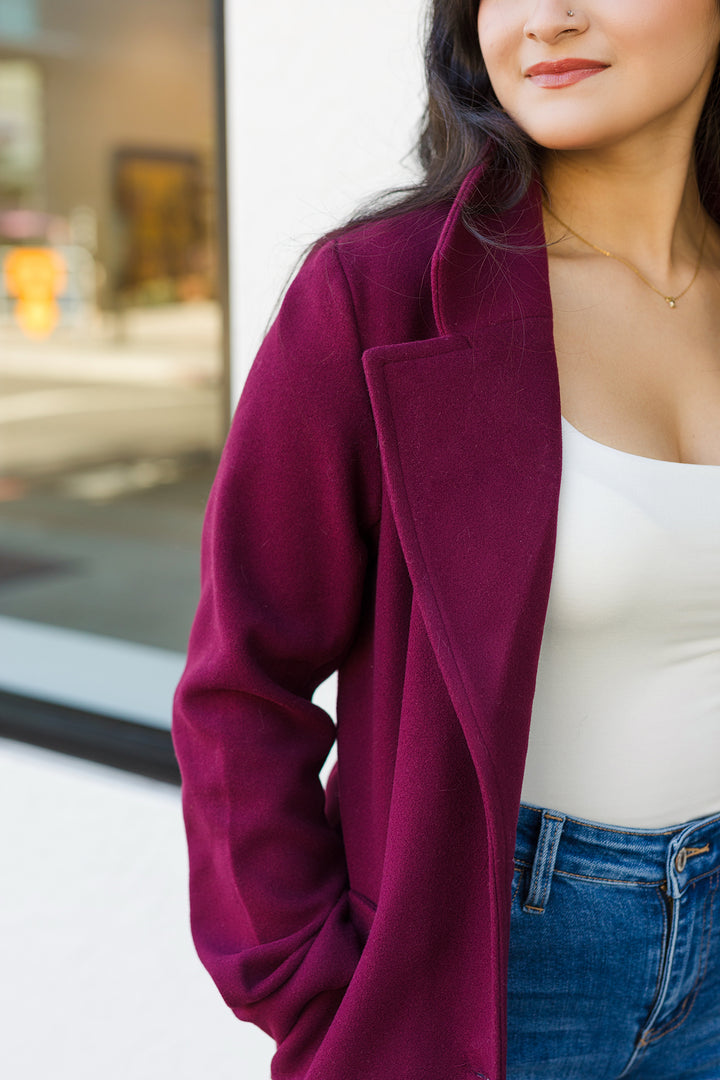 The Lorelei Long Line Notch Lapel Coat